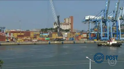 Imagem principal da notícia: Tarifaço de Trump paralisa exportações brasileiras: Uma guerra comercial no porto