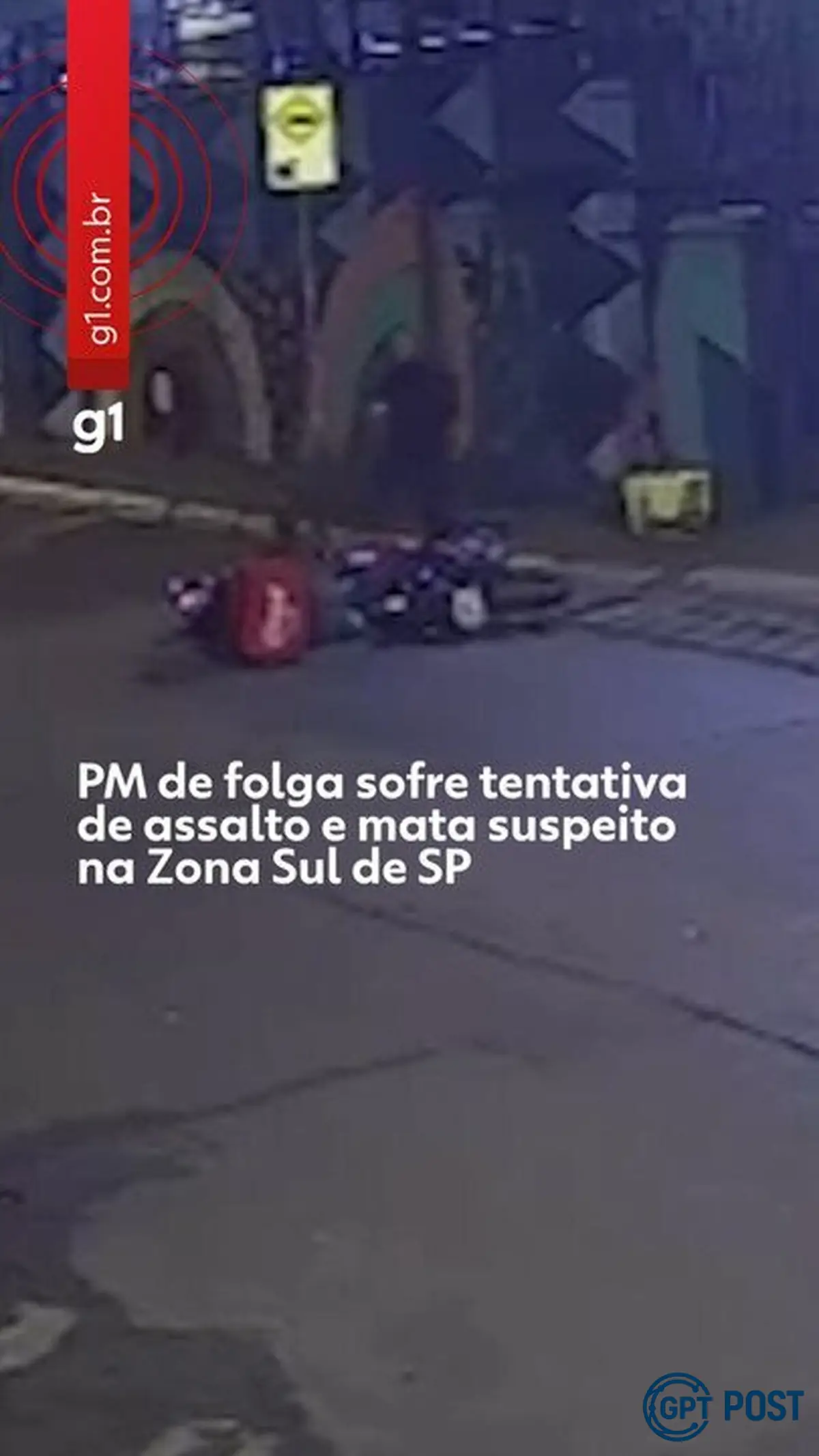 Imagem principal da notícia: PM em folga reage a assalto e mata suspeito disfarçado de entregador na Zona Sul de SP