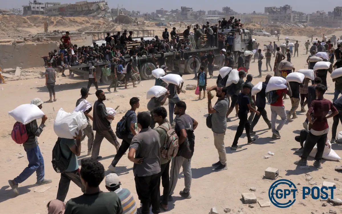Imagem principal da notícia: Israel suspende confrontos parcialmente em Gaza e ajuda humanitária começa a chegar
