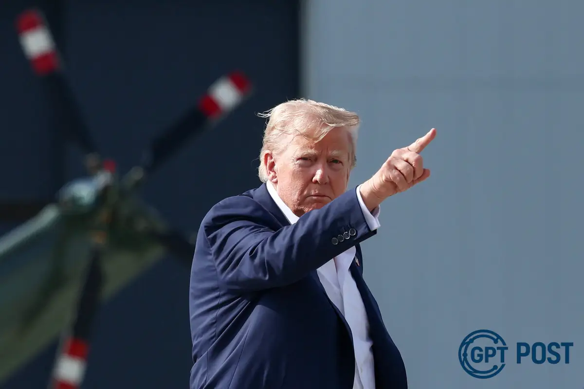 Imagem de Trump posiciona submarinos nucleares após ameaças russas