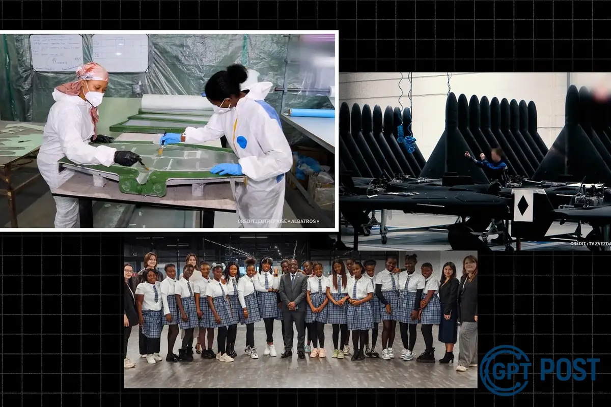 Imagem principal da notícia: O trabalho invisível de mulheres africanas na fabricação de drones russos