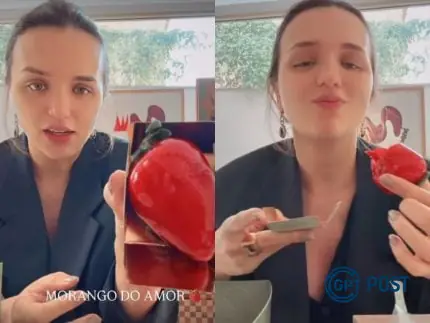 Imagem principal da notícia: Gravida Rafa Kalimann se rende ao 'Morango do Amor' em preparação para Zuza