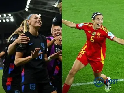 Imagem principal da notícia: A Batalha dos Titãs: Inglaterra e Espanha se Confrontam na Final da Eurocopa Feminina 2025
