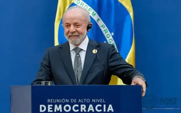 Imagem principal da notícia: Lula rebate Trump sobre guerra tarifária: 'Vai começar quando eu der resposta'
