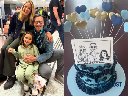 Imagem da notícia recomendada: Surpresa antecipada: César Tralli recebe presente emocionante da filha Manu para o Dia dos Pais