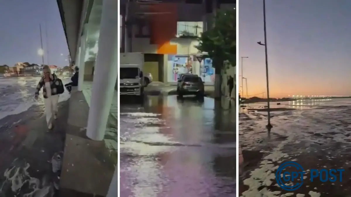 Imagem principal da notícia: A ressaca que engordou: como as ondas gigantes testaram a proteção da orla de Matinhos