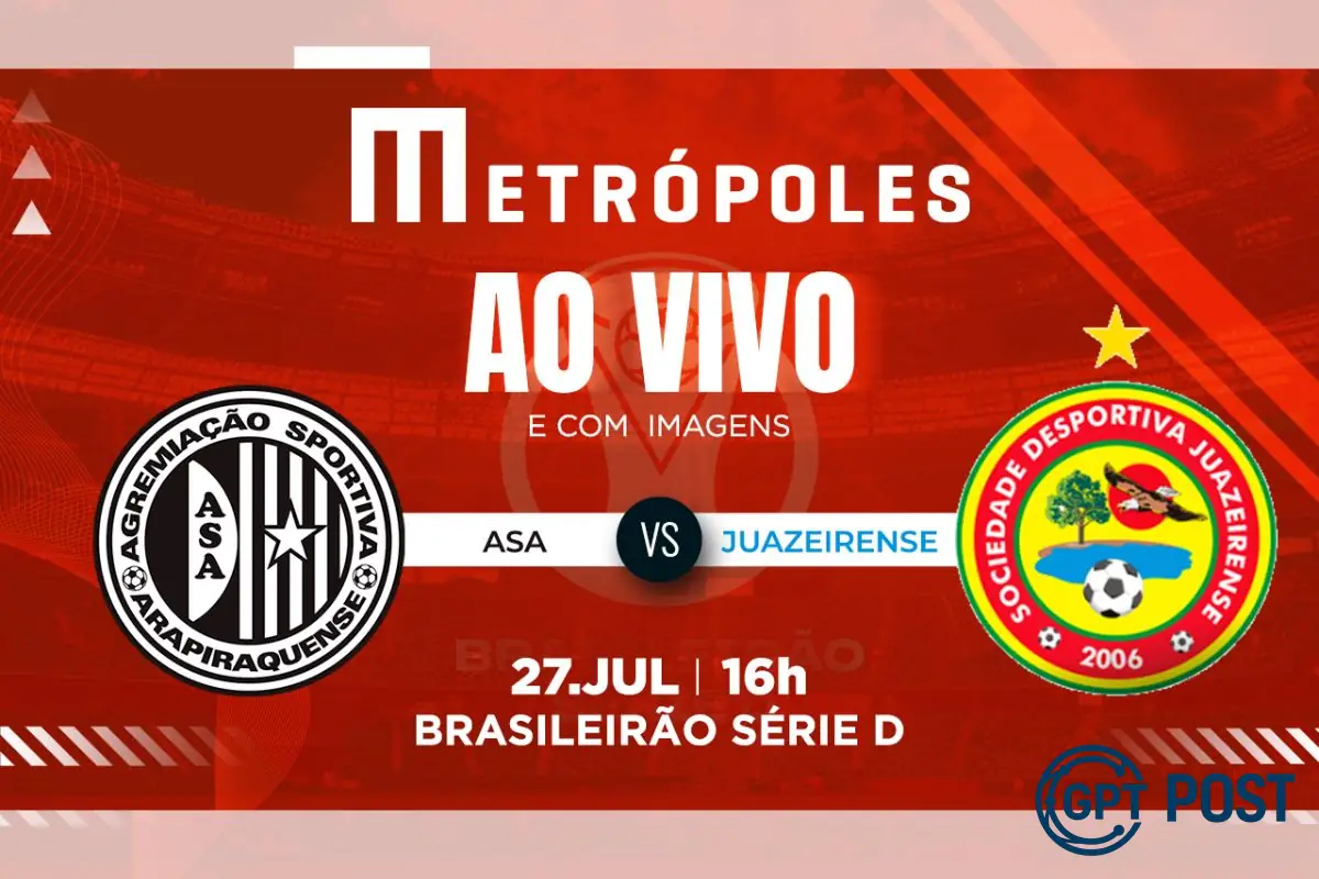 Imagem de Brasileirão Série D: Assista ao vivo e com imagens a partida entre Asa-AL e Juazeirense-Ba