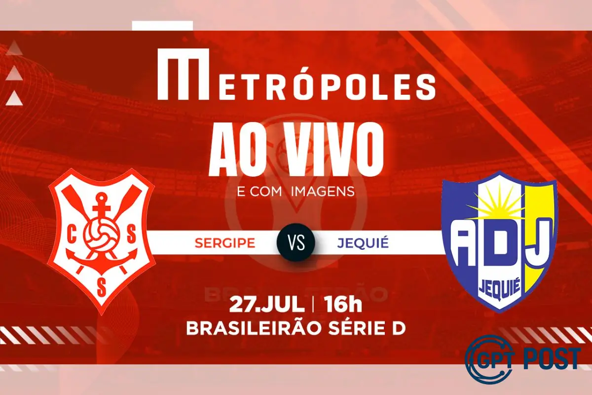 Imagem principal da notícia: Séries D: Confronto decisivo entre Sergipe e Jequié promete emoção no YouTube do Metrópoles