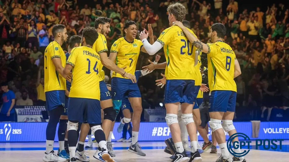 Imagem de Brasil e China se enfrentam nas quartas de final da VNL Masculina 2025