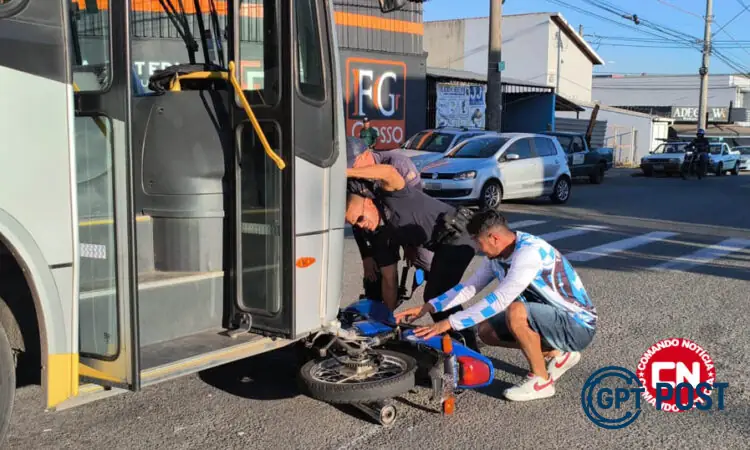 Imagem da notícia recomendada: Acidente no Jardim Paulista: Moto e Ônibus em Confronto
