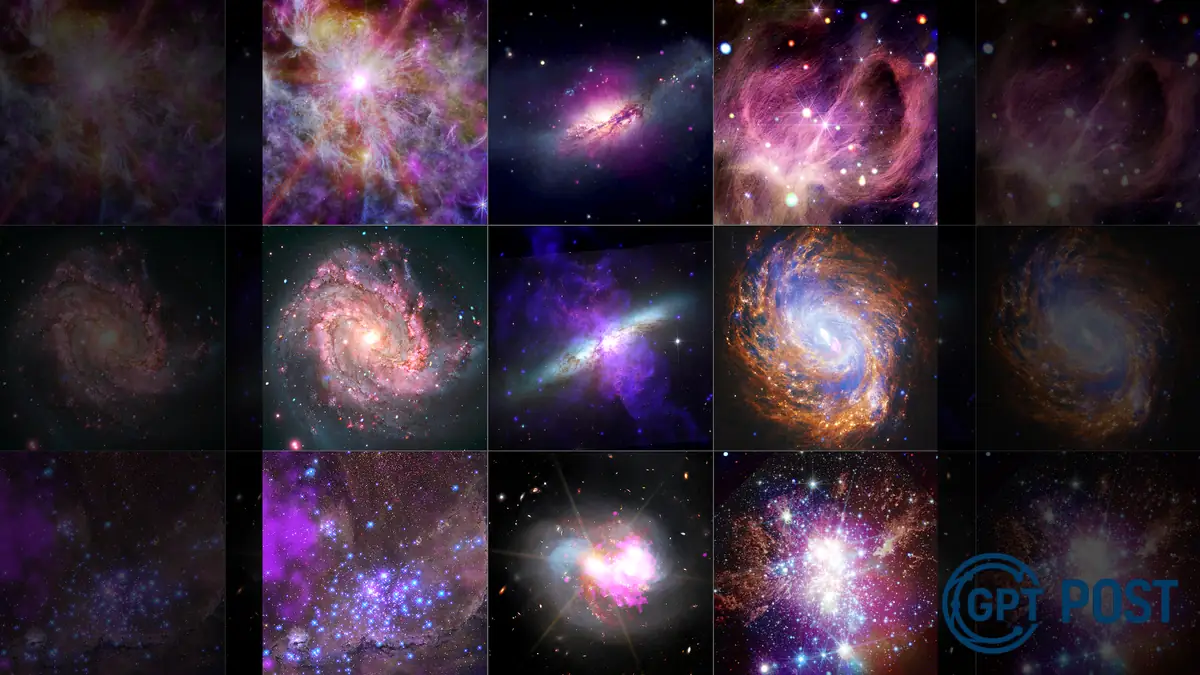 Imagem da notícia recomendada: Novas imagens do Chandra revelam o cosmos em visão X