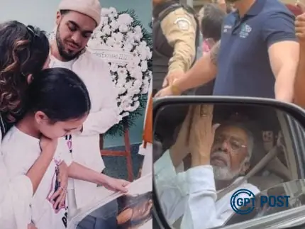 Imagem principal da notícia: Flor Gil registra emoção de Gilberto Gil no velório da tia Preta Gil
