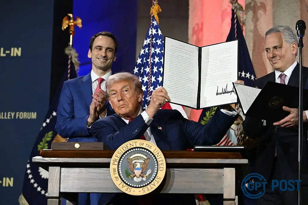 Imagem principal da notícia: O Plano de IA de Trump: Quem Realmente seBeneficia?