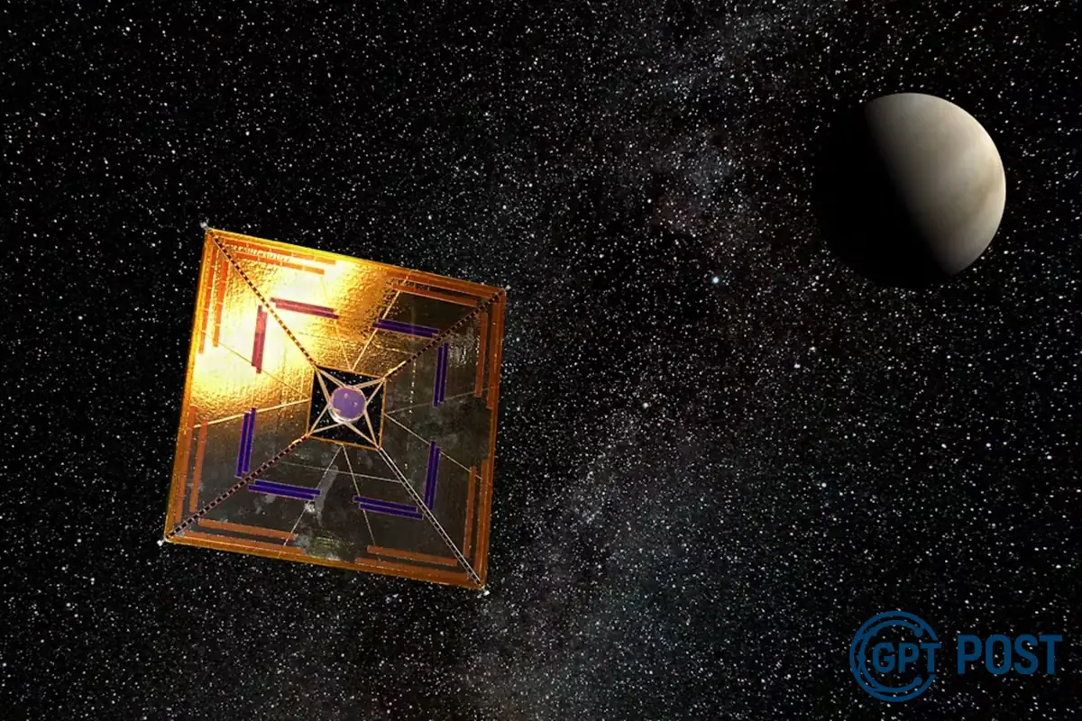 Imagem principal da notícia: A Nave com Vela Solar e o Desafio do Clima Espacial