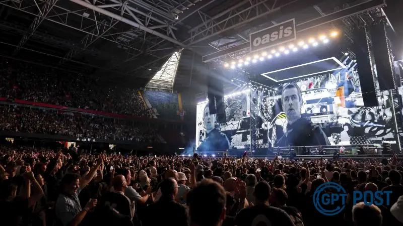 Imagem da notícia recomendada: Oásis lamenta morte de fã durante show em Wembley