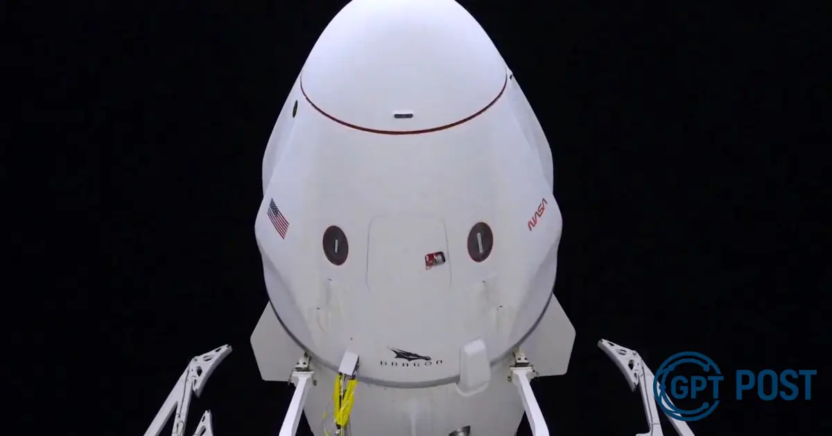 Imagem de Novo recorde do Crew Dragon na missaohistorica para a ISS