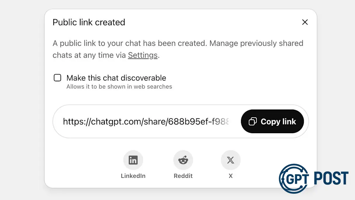Imagem principal da notícia: OpenAI desativa funcionalidade que exibia conversas do ChatGPT nos resultados de pesquisa