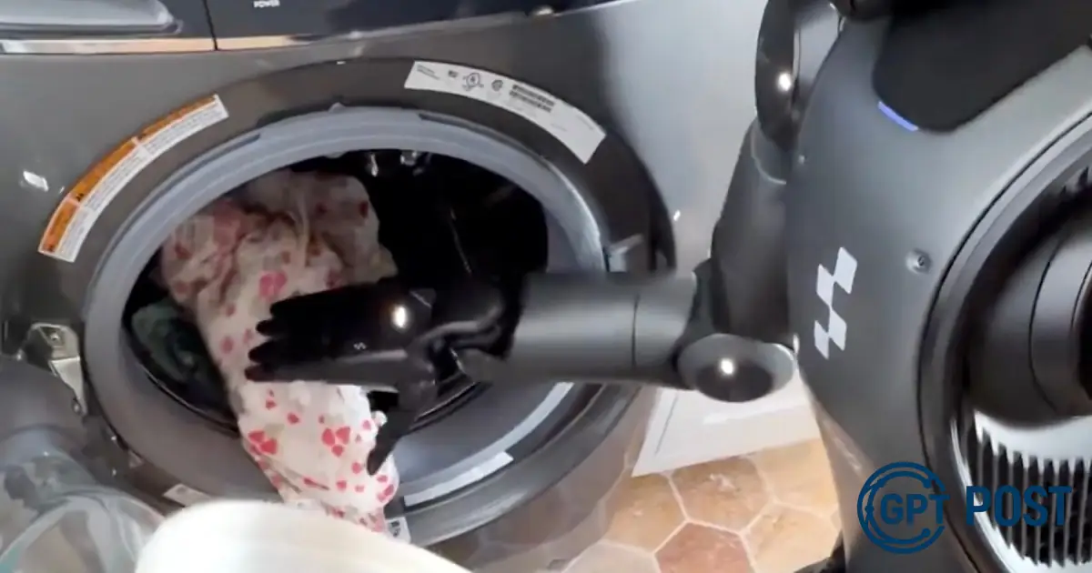 Imagem principal da notícia: Robô humanoide lava roupas: o futuro da cozinha?