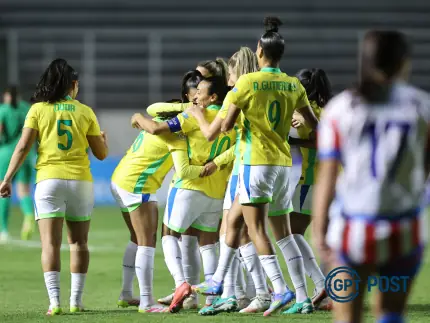 Imagem principal da notícia: Brasil goleia Paraguai e avança com folga na Copa América Feminina