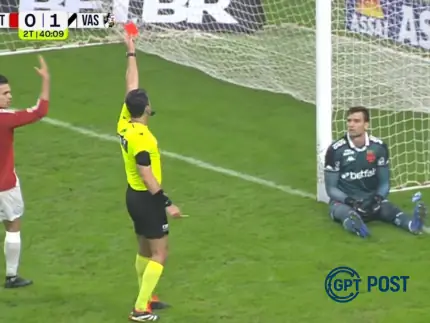 Imagem de Léo Jardim expulso por cera e Vegetti acusa roubo: Vasco e Inter empatam