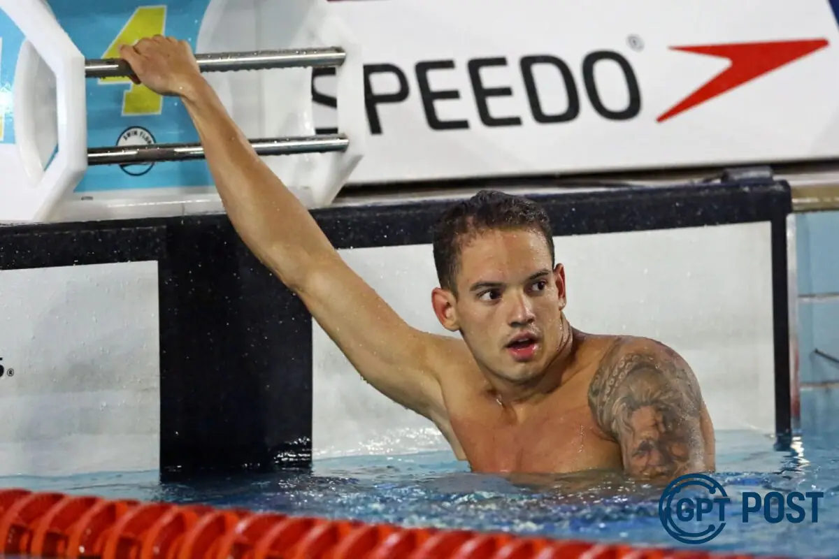 Imagem principal da notícia: Guilherme Caribe chega à final dos 100m livre e levanta a bandeira do Brasil no Mundial