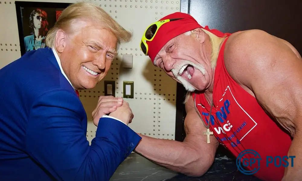 Imagem principal da notícia: Trump celebra Hogan: o 'MAGA absoluto' que encantou o mundo