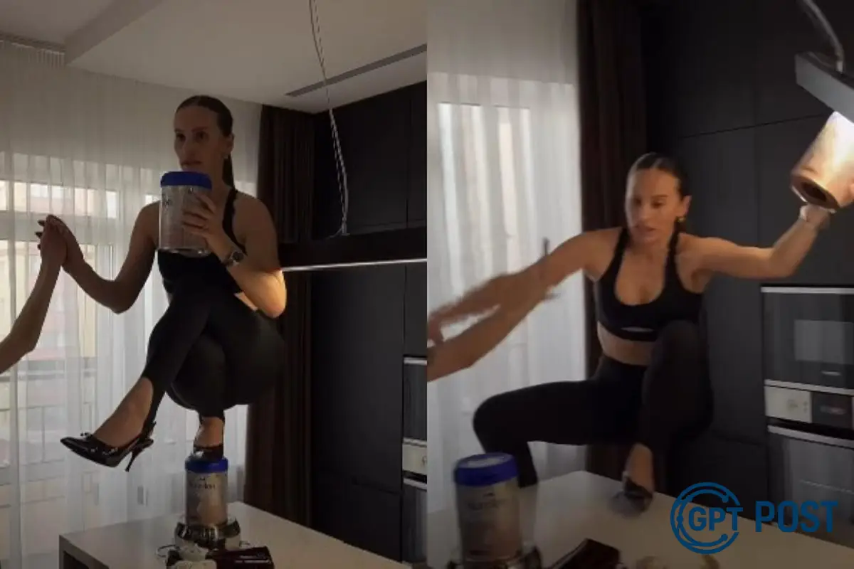 Imagem principal da notícia: Influencer russa quebrou a coluna tentando fazer desafio viral