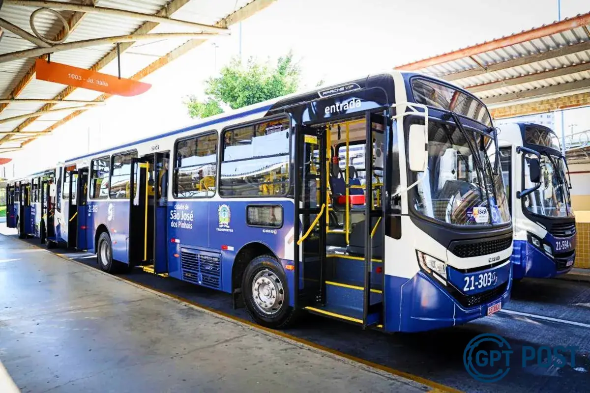 Imagem principal da notícia: 13 Ônibus Novos Transformam o Transporte em São José dos Pinhais