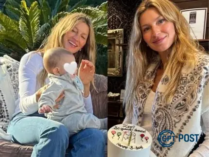 Imagem principal da notícia: Gisele Bündchen celebra 45 anos com família no Rio Grande do Sul