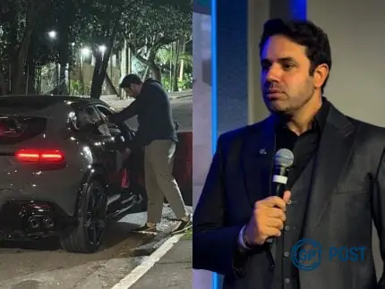 Imagem da notícia recomendada: Derek Camargo, empresário da indústria farmacêutica, é visto circulando com uma Ferrari de R$ 9 milhões na Zona Sul de SP