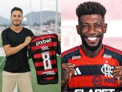 Imagem principal da notícia: Saúl e Emerson Royal: Novos Reforços do Flamengo Chegam com Muita Expectativa