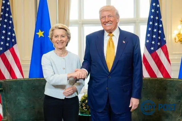 Imagem principal da notícia: Acordo comercial EUA x UE: Uma guerra tarifária silenciosa